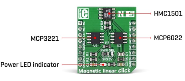 Chart - Mikroe MIKROE-3274 Magnetic Linear Click